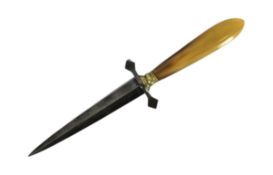 19TH CENTURY ROMANTIC STILETTO DAGGER PROSTITUTE KNIFE