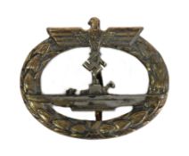 WWII SECOND WORLD GERMAN U-BOAT CREW BADGE