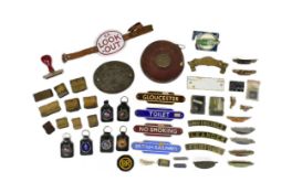 RAILWAYANA - COLLECTION OF ASSORTED PLAQUES & BADGES