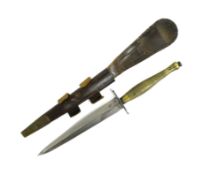 WWII SECOND WORLD WAR FAIRBAIRN SYKES PRESENTATION KNIFE