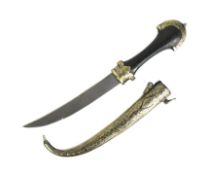 EARLY 20TH CENTURY MOROCCAN KOUMMYA DAGGER