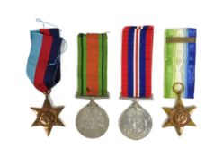 WWII SECOND WORLD WAR MEDAL GROUP