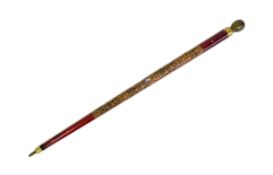 VINTAGE COMBINATION WALKING STICK & SNOOKER CUE