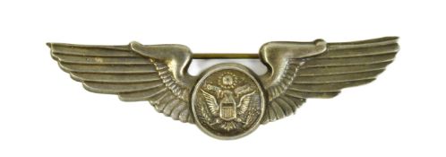 WWII SECOND WORLD WAR USAAF PILOTS WING BADGE