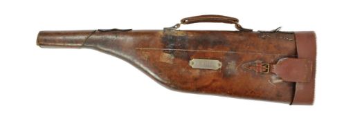 EARLY 20TH CENTURY ' LEG OF MUTTON ' SHOTGUN CARRY CASE