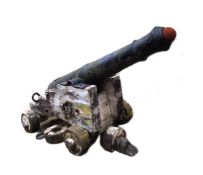 LARGE CAST CANNON BARREL