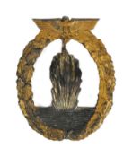 WWII SECOND WORLD WAR KRIEGSMARINE MINESWEEPER BADGE