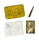 WWI FIRST WORLD WAR PRINCESS MARY GIFT TIN WITH CONTENTS