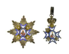 SERBIAN ORDER OF ST SAVA BREAST STAR & MEDAL