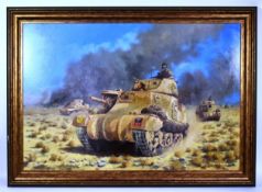 DAVID PENTLAND - OPERATION SUPERCHARGE - OIL ON CANVAS