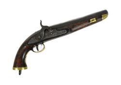 19TH CENTURY BELGIAN NAVAL SERVICE PERCUSSION CAP PISTOL