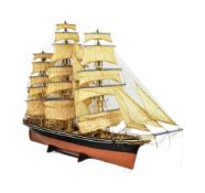 HAND MADE SCRATCH BUILT WOODEN CUTTY SARK MODEL