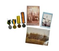 VICTORIAN TERRITOIAL FORCE MEDALS & WWI MEDAL DUO - WILTSHIRE REG