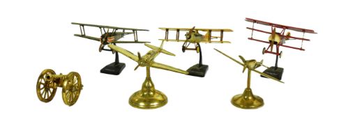 COLLECTION OF FIRST WORLD WAR INTEREST AIRCRAFT MODELS