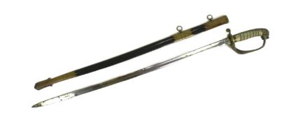 19TH CENTURY EAST INDIAN COMPANY NAVAL SWORD