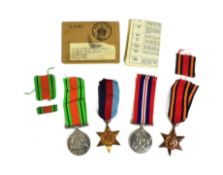 WWII SECOND WORLD WAR MEDAL GROUP