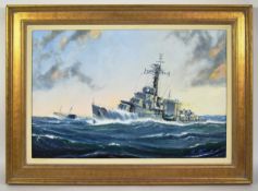 KENNETH GRANT - HMS CAVALIER - OIL ON CANVAS