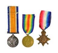 WWI FIRST WORLD WAR MEDAL TRIO - SOMERSET LIGHT INFANTRY