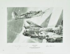 ROBERT TAYLOR - 'NIGHT ATTACK' SIGNED PRINT