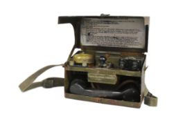 WWII SECOND WORLD WAR BRITISH MILITARY FIELD TELEPHONE