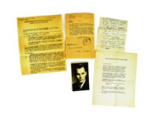 COLLECTION OF WWII SECOND WORLD WAR FRENCH RESISTANCE EPHEMERA