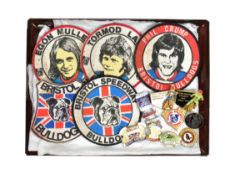 VINTAGE BRISTOL BULL DOGS SPEEDWAY RACING BADGES / PATCHES