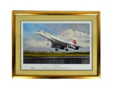 CONCORDE 'THE FINAL TOUCH DOWN' LIMITED EDITION STEVEN BROWN PRINT