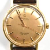 1960S 18CT GOLD OMEGA AUTOMATIC SEAMASTER DE VILLE WRISTWATCH