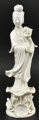 REPUBLIC PERIOD BLANC DE CHINE GUANYIN 民国 德化白釉观音立象
