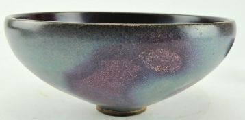 JUN YAO BOWL DECORATED WITH RED SPLASHES 清仿北宋均窑碗