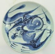 QING DYNASTY BLUE AND WHITE 