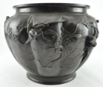 MEIJI PERIOD KYOTO MURAKAMI BRONZE CENSER 明治京都村上花鸟铜炉
