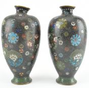 TAKAHARA KOMAJIRO (1868-1912) - CLOISONNE VASES 高原驹次郎掐丝珐琅瓶