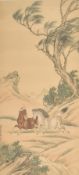 IN STYLE OF JIAO BINGZHEN (1689-1726) - 清 焦秉贞款 柳荫骏马