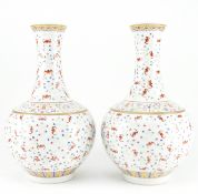 PAIR OF FAMILLE ROSE 