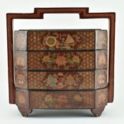 QING DYNASTY TO REPUBLIC LACQUER WEDDING BOX 民国檀香木结婚礼盒