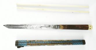 CLOISONNE CHOPSTICK AND KNIFE SET 掐丝珐琅刀筷套