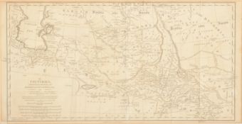 JOHN RENNELL MAP OF COUNTRIES BETWEEN GANGES & CASPIAN SEA