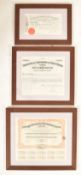 THREE AERONAUTICAL AND ENGINEERING SHARE CERTIFICATES