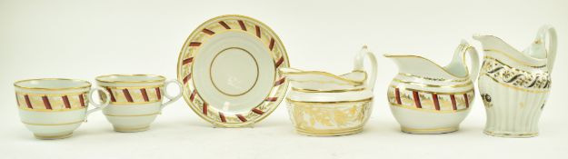 GROUP OF 6 19TH CENTURY FLIGHT BARR & BARR PROCELAIN PIECES