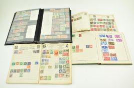 FOUR ALBUMS OF 19TH & 20TH CENTURY STAMPS INCL. FOREIGN & GB