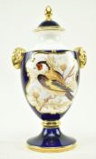 CAVERSWALL HAND PAINTED VASE BY W R. TIPTON LIM ED 11/100