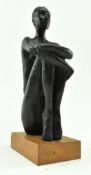 ATTR. TO GERD LOVOLD - CONTEMPORARY CERAMIC PAINTED FIGURE