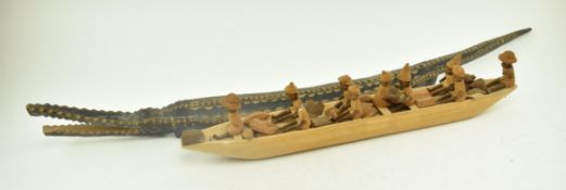 TWO HARDWOOD AFRICAN TRIBAL FIGURES