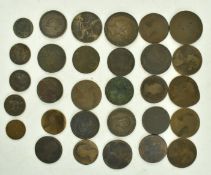 COLLECTION OF COPPER 18TH & 19TH CENTURY COINS