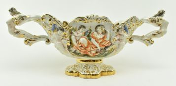 CAPODIMONTE MID CENTURY CERAMIC CENTREPIECE VASE