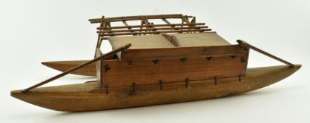 VINTAGE 20TH CENTURY TRIBAL POLYNESIAN OUTRIGGER