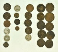 COLLECTION OF 18TH CENTURY & LATER FOREIGN CIRCULATED COINS
