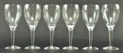 JOHN ROCHA FOR WATERFORD CRYSTAL - SIX GEO WINE GLASSES