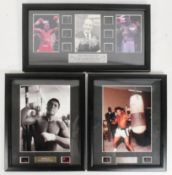 BOXING - MUHAMMAD ALI & HENRY COOPER - FRAMED DISPLAYS